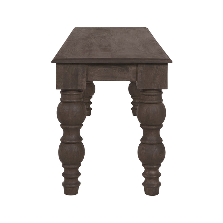 French Country 58" Bench, Coffee Brown