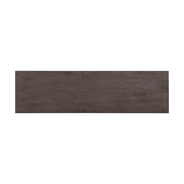 French Country 58" Bench, Coffee Brown