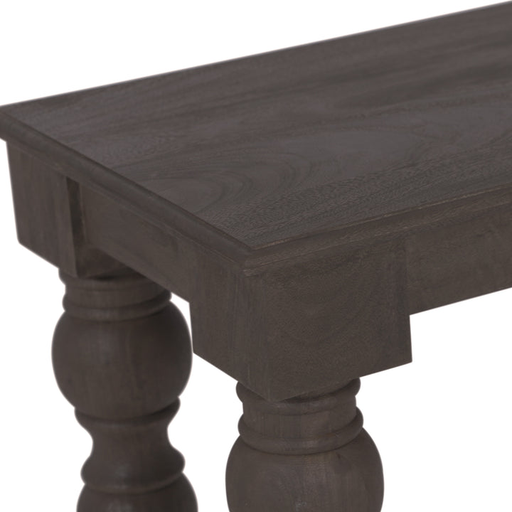 French Country 58" Bench, Coffee Brown