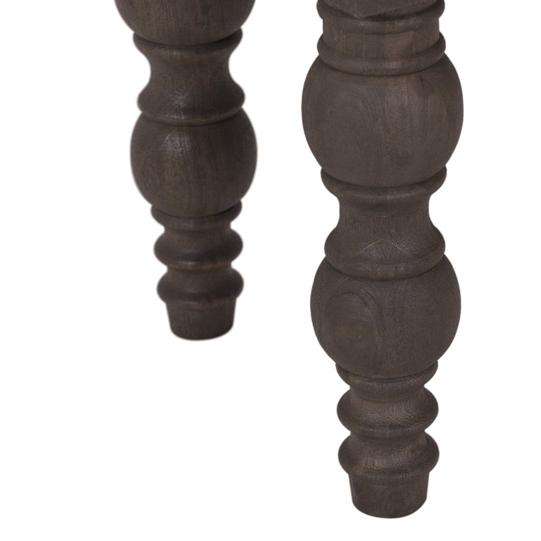 French Country 58" Bench, Coffee Brown