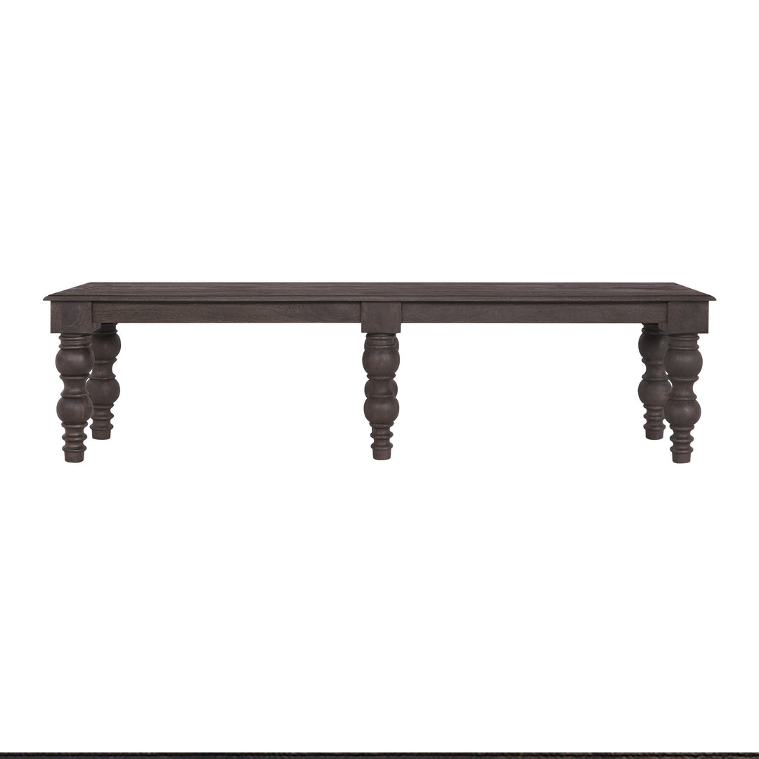 French Country 70" Bench, Coffee Brown