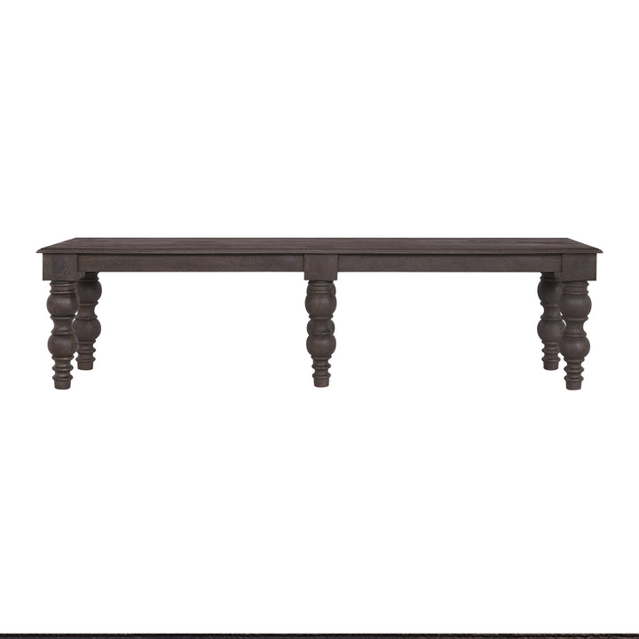 French Country 70" Bench, Coffee Brown