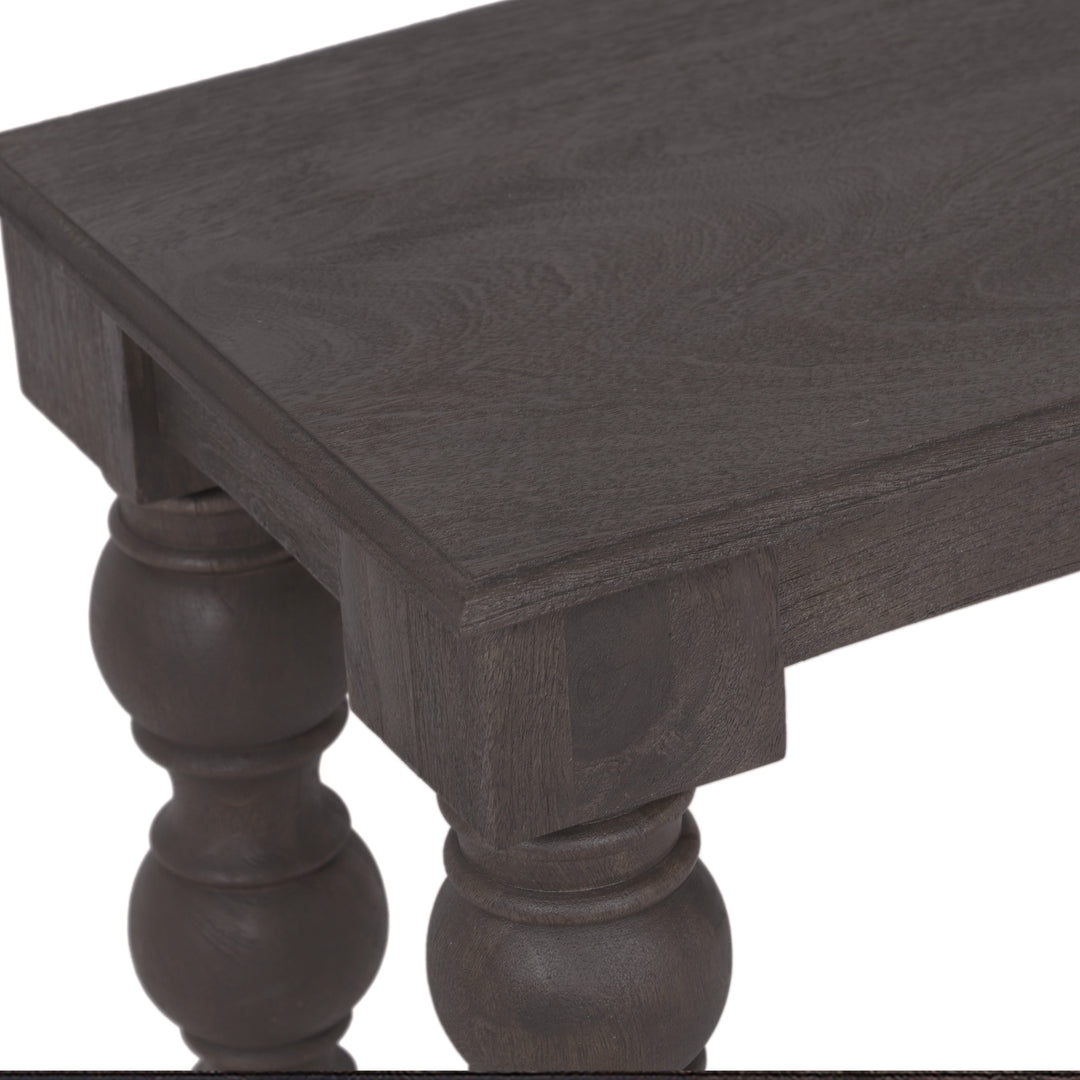 French Country 70" Bench, Coffee Brown