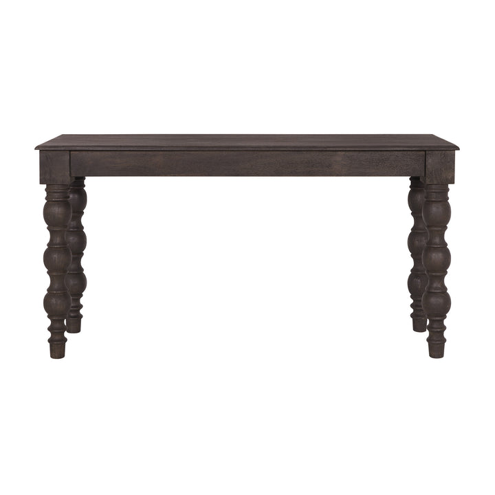 French Country Console Table with Drawer, Coffee Brown