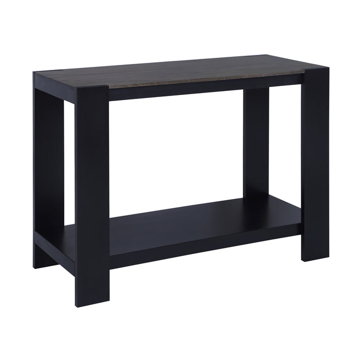Axis Modern 2-Tone Console Table, Olive Gray