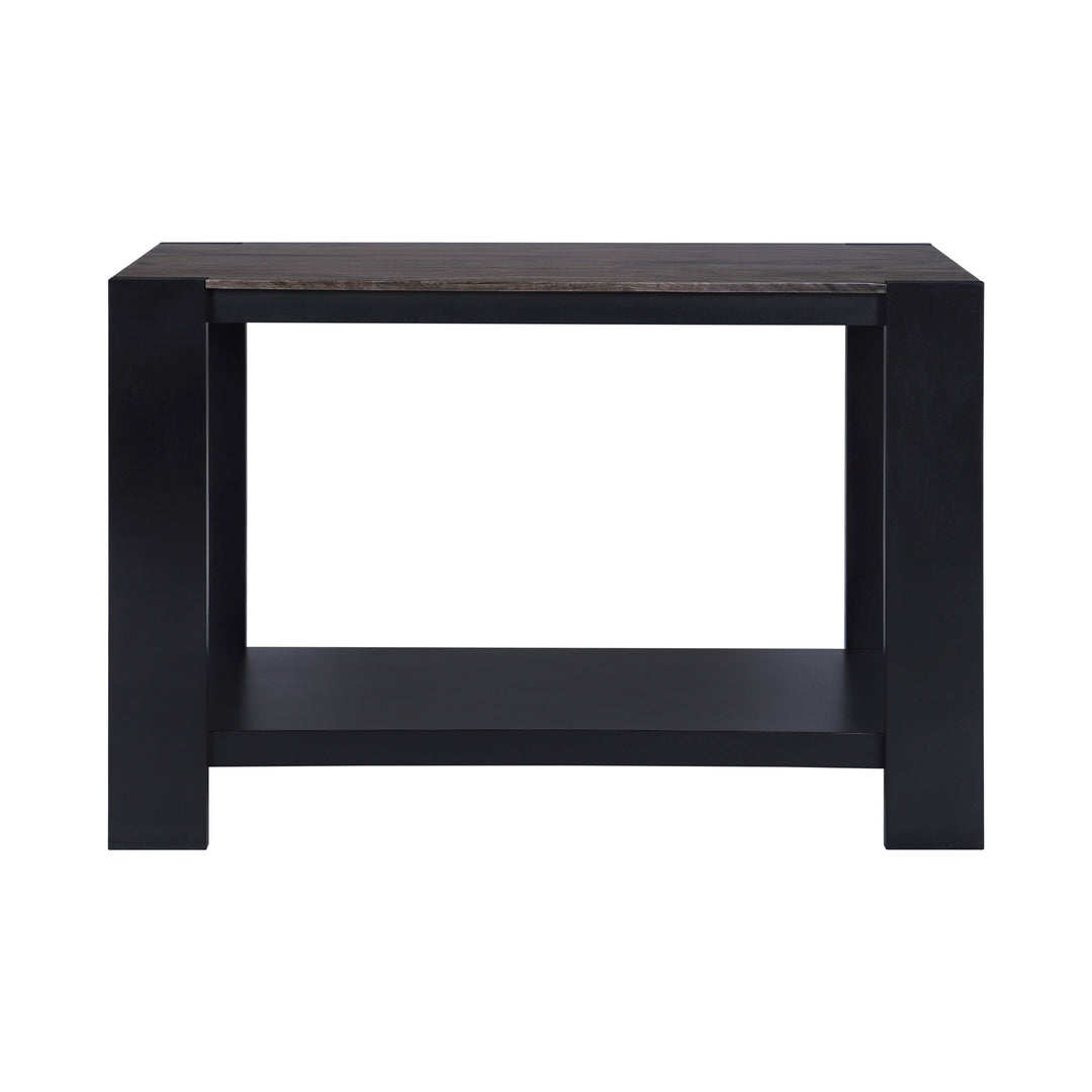 Axis Modern 2-Tone Console Table, Olive Gray