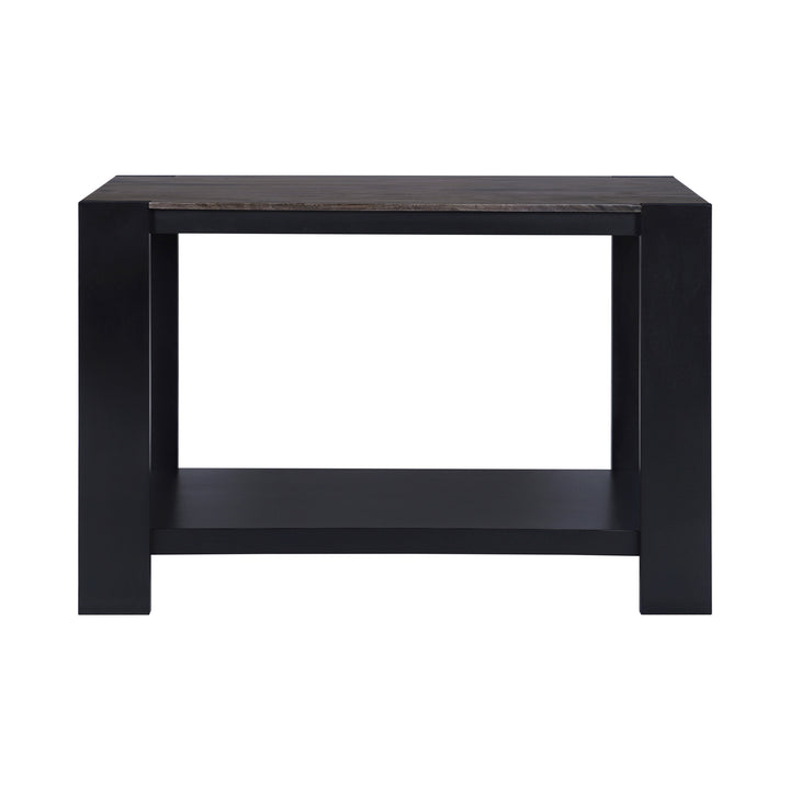 Axis Modern 2-Tone Console Table, Olive Gray