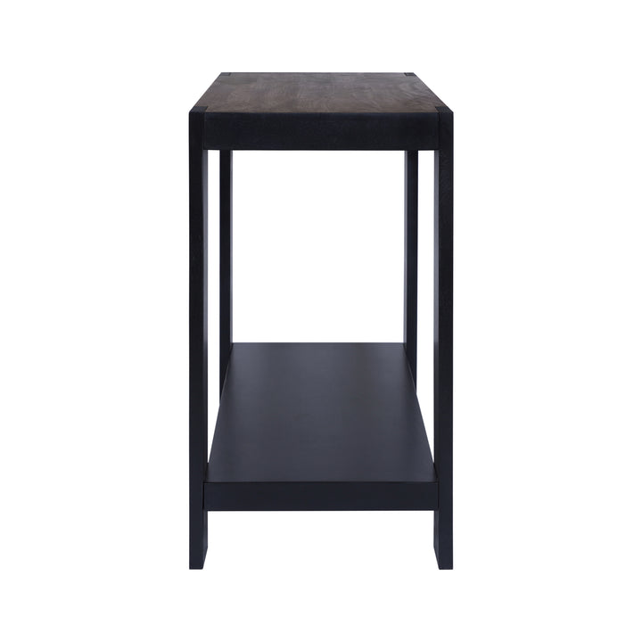 Axis Modern 2-Tone Console Table, Olive Gray