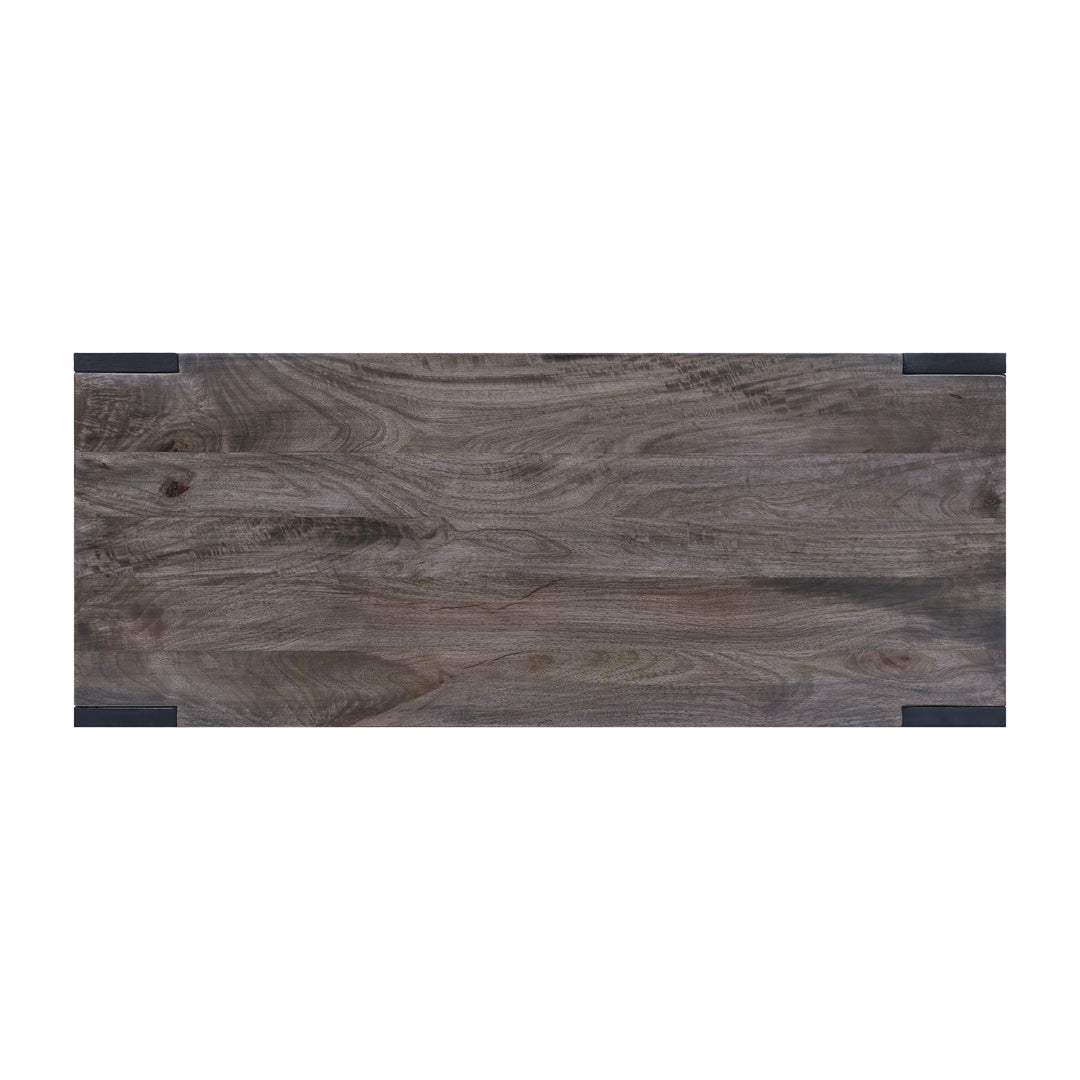 Axis Modern 2-Tone Console Table, Olive Gray