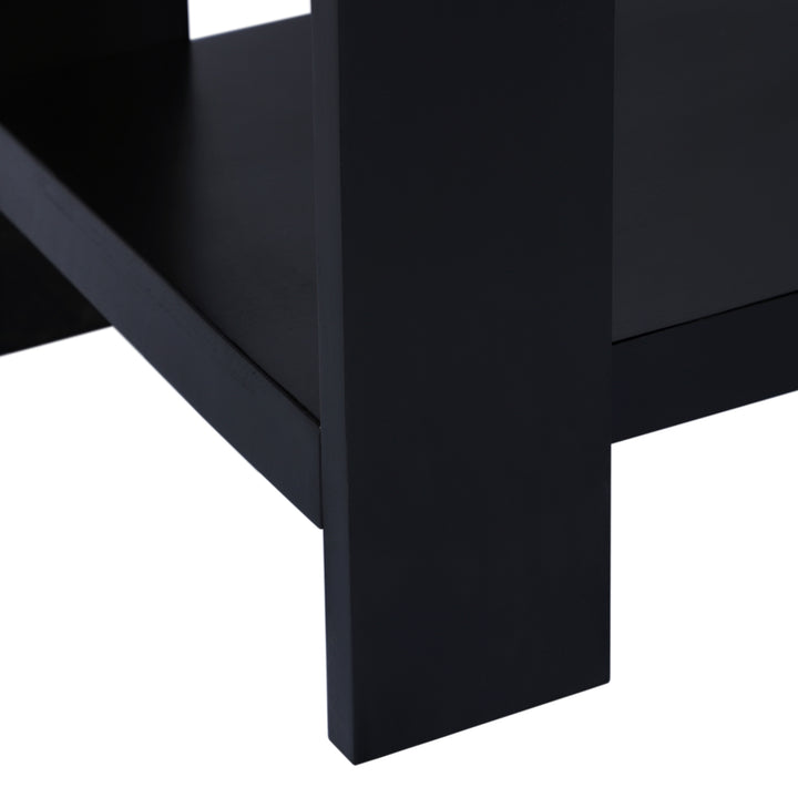 Axis Modern 2-Tone Console Table, Olive Gray