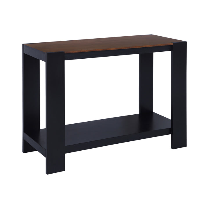 Axis Modern 2-Tone Console Table, Walnut