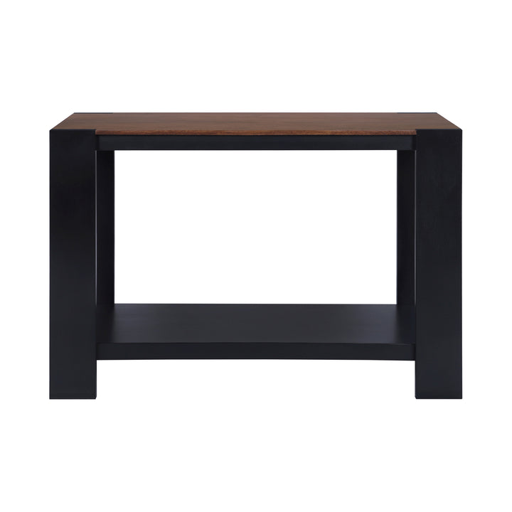 Axis Modern 2-Tone Console Table, Walnut