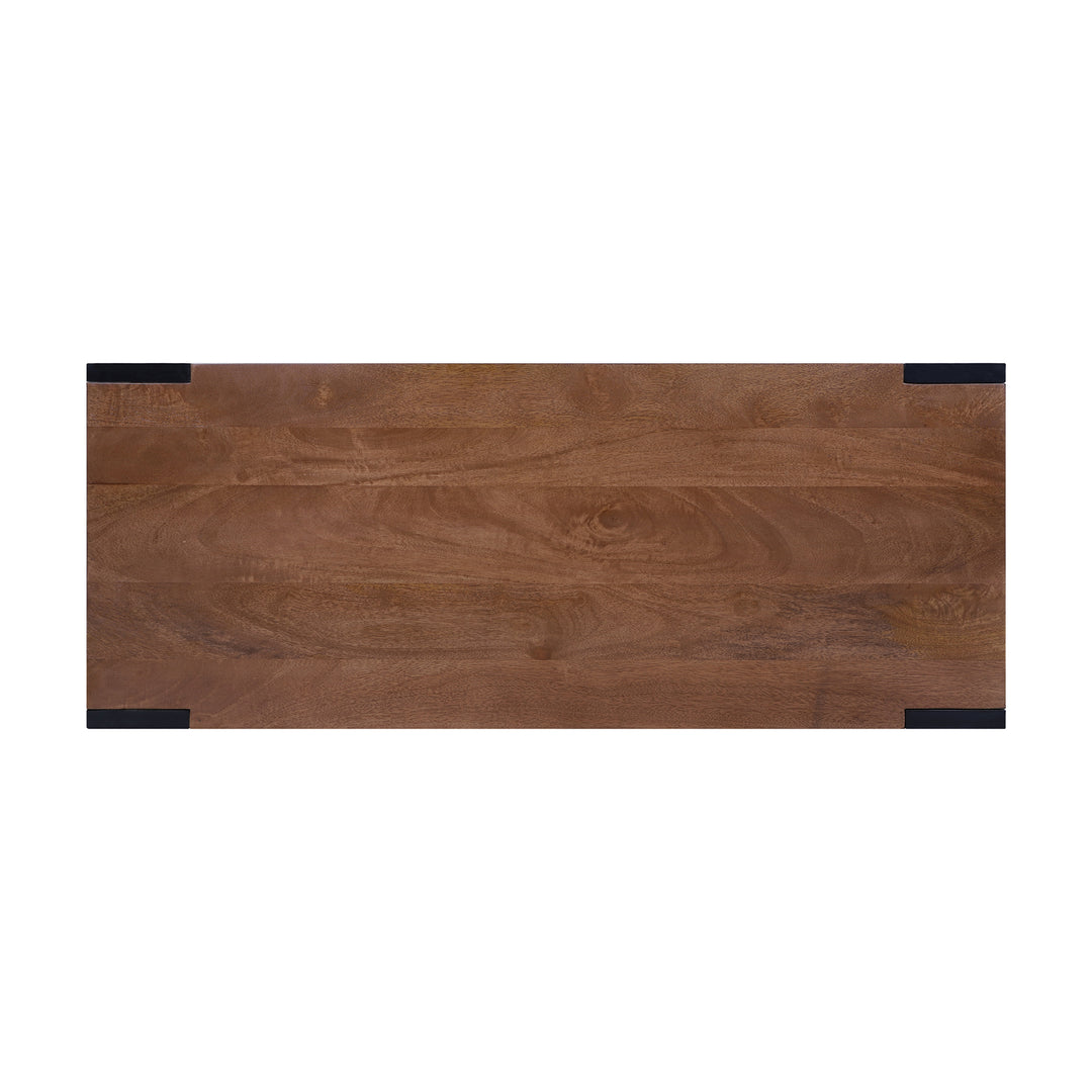 Axis Modern 2-Tone Console Table, Walnut
