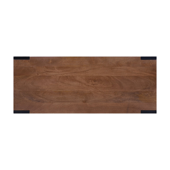 Axis Modern 2-Tone Console Table, Walnut