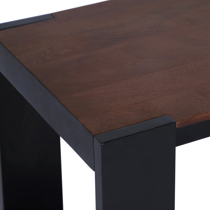 Axis Modern 2-Tone Console Table, Walnut