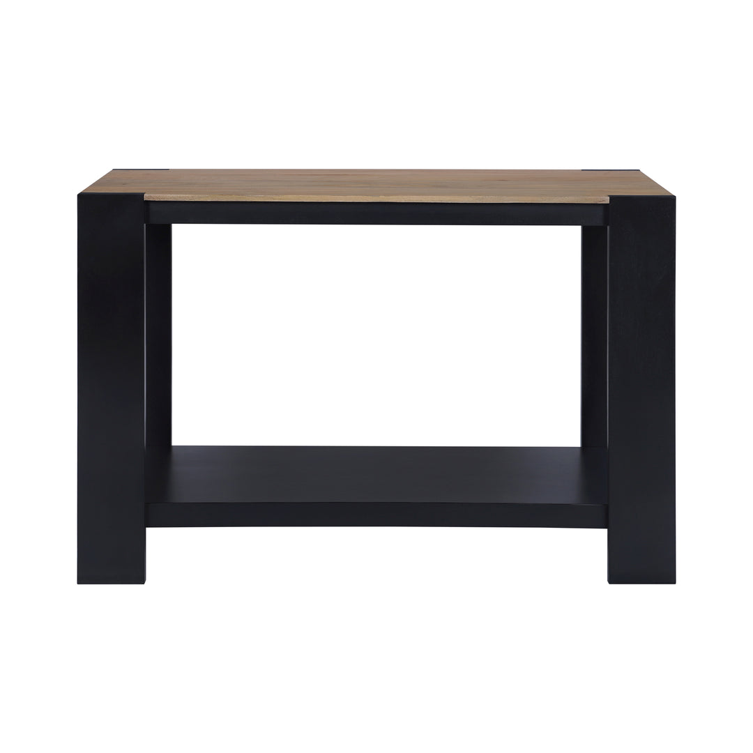 Axis Modern 2-Tone Console Table, Wheatfield