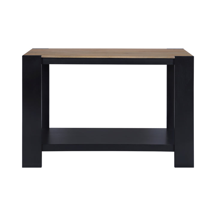 Axis Modern 2-Tone Console Table, Wheatfield