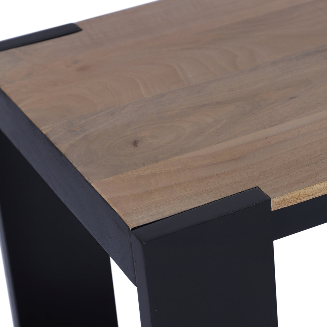 Axis Modern 2-Tone Console Table, Wheatfield