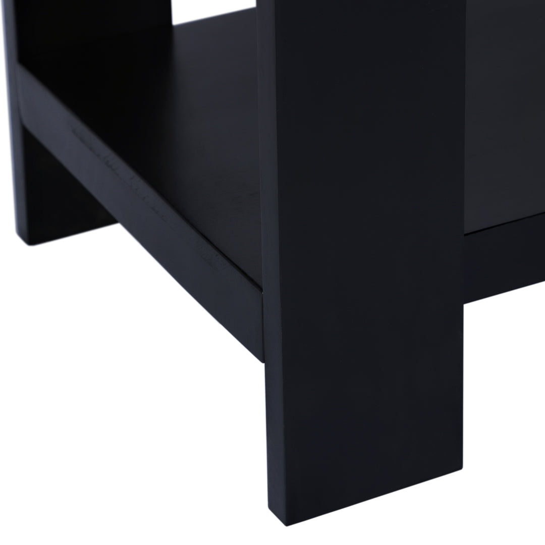 Axis Modern 2-Tone Console Table, Wheatfield