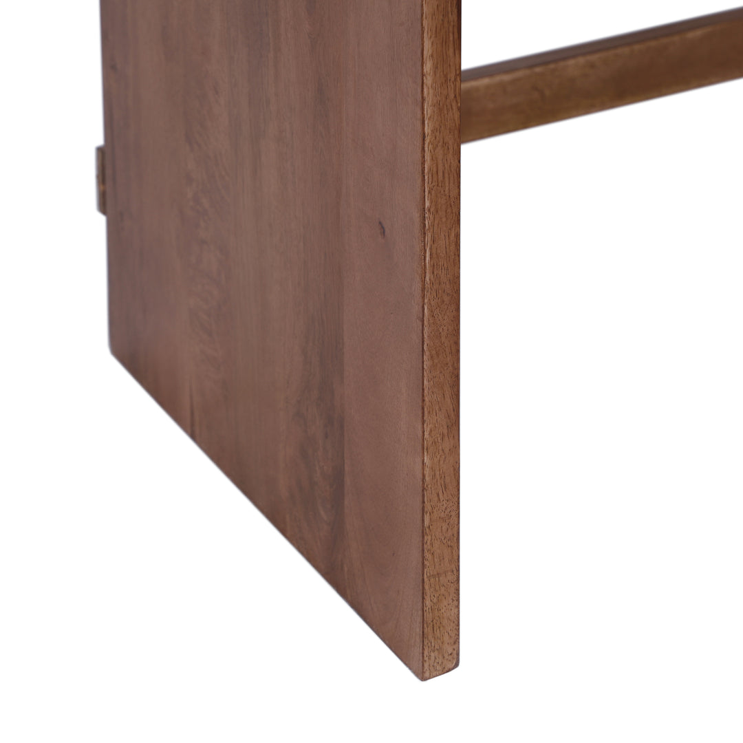 Bennett Modern Desk with Drawers, Walnut