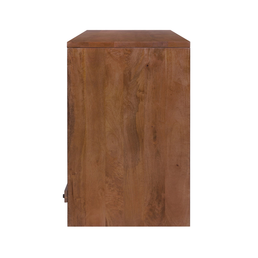 Bennett Modern Desk with Drawers, Walnut