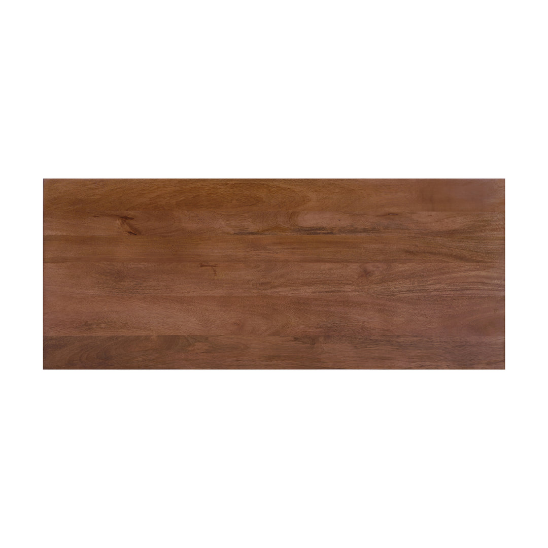 Bennett Modern Desk with Drawers, Walnut