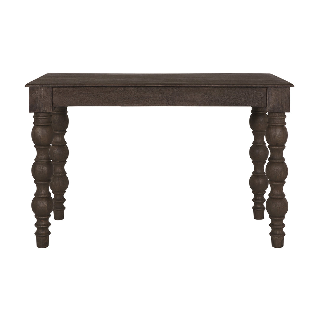 French Country Writing Desk with Drawers, Coffee Brown