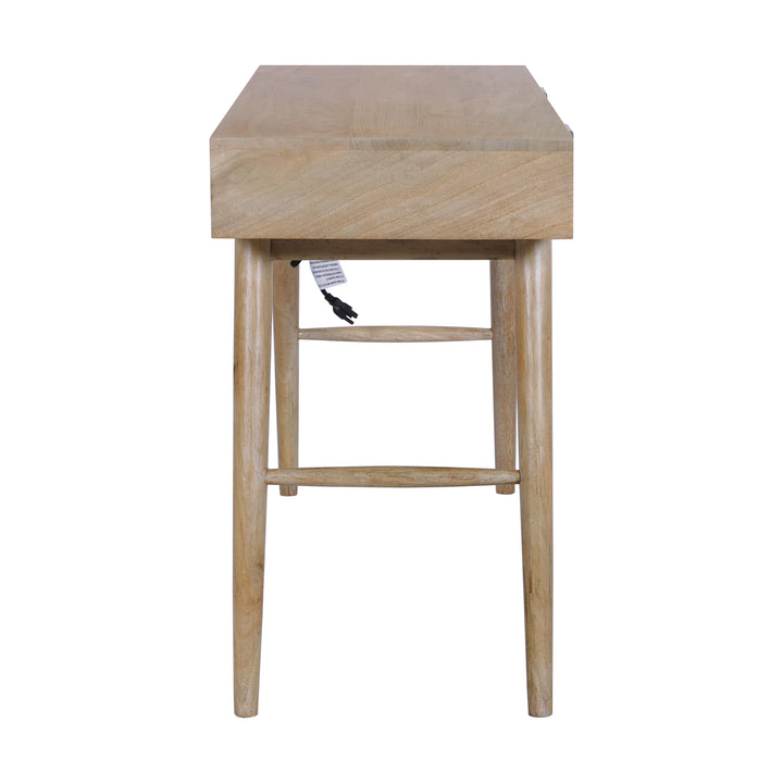 Madison Linen Desk with Built-in Power, Wheatfield