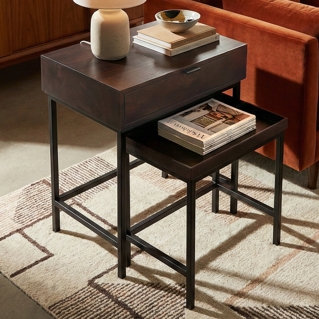 Atelier Nesting End Table Set, Choco B