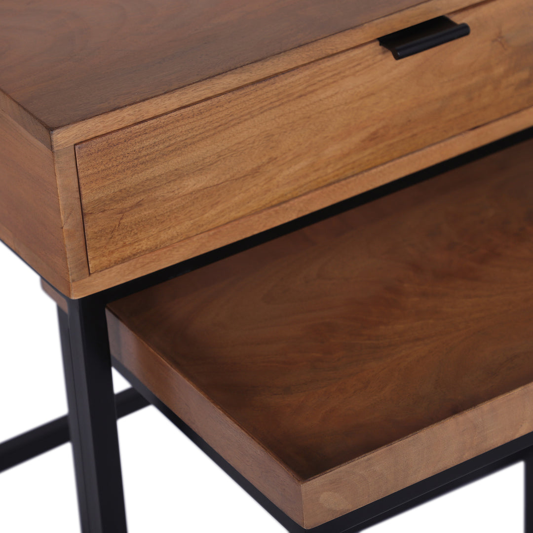 Atelier Nesting Side Table Set, Honey