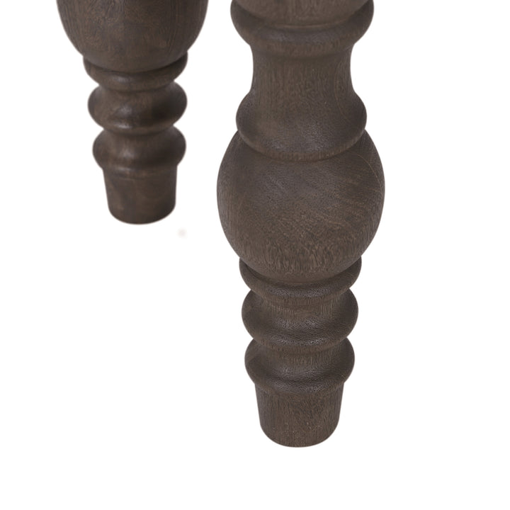 French Country Side Table with Drawer, Coffee Brown