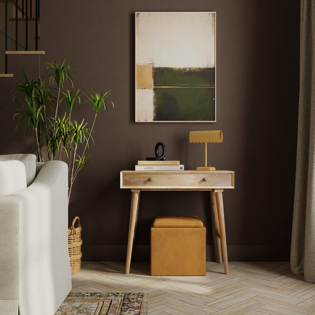 Nordlyn Home Office Desk with Built-in Power, Wheatfield