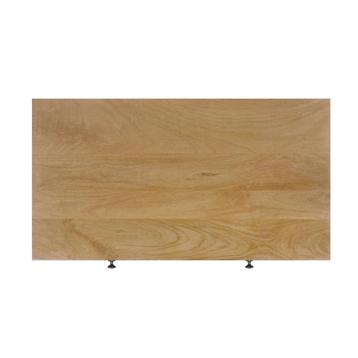 Linden Modular Desk with Built-In Power, Sunshine