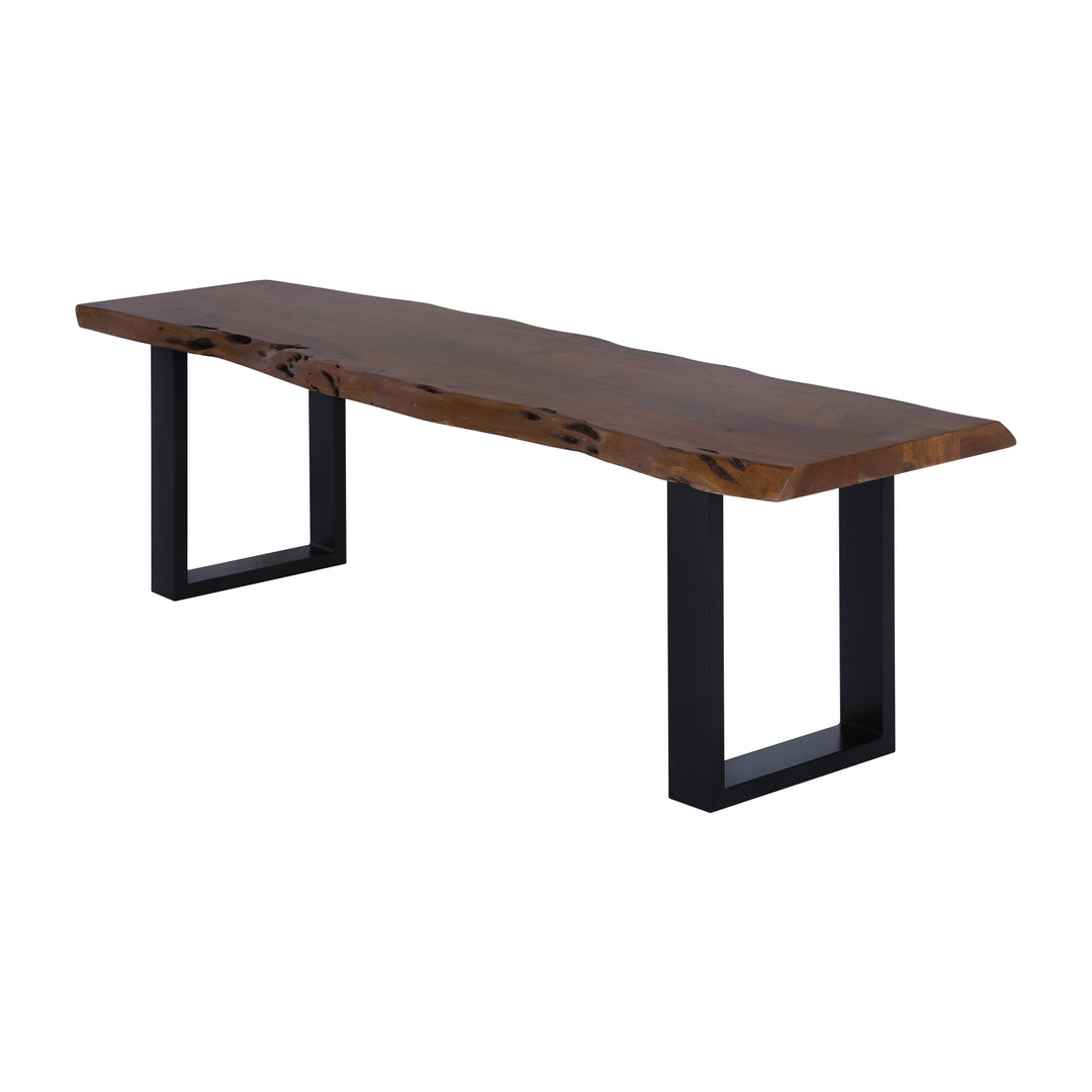 Live Edge Acacia 63" Bench, Acacia Standard