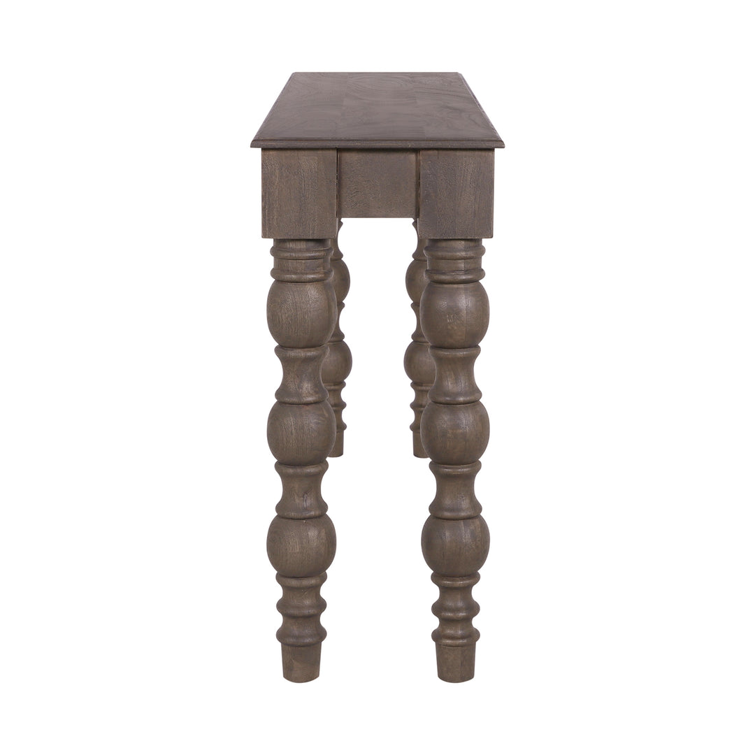 French Country Console Table, Coffee Brown