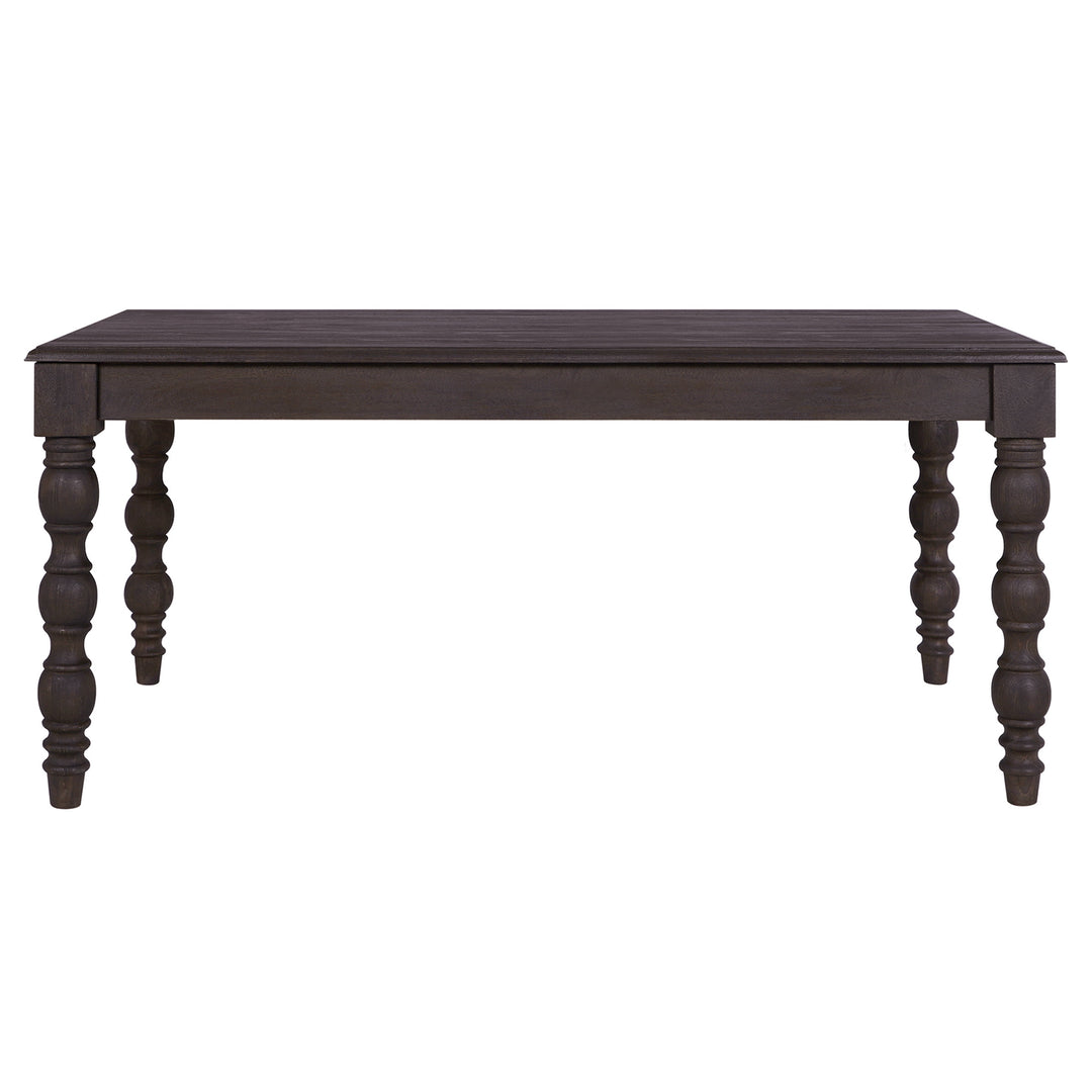 French Country 72" Rectangular Dining Table, Coffee Brown