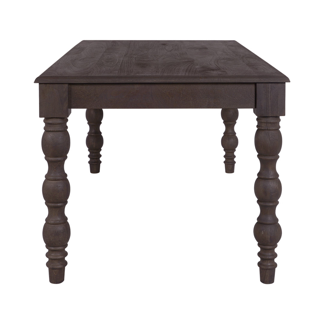 French Country 72" Rectangular Dining Table, Coffee Brown