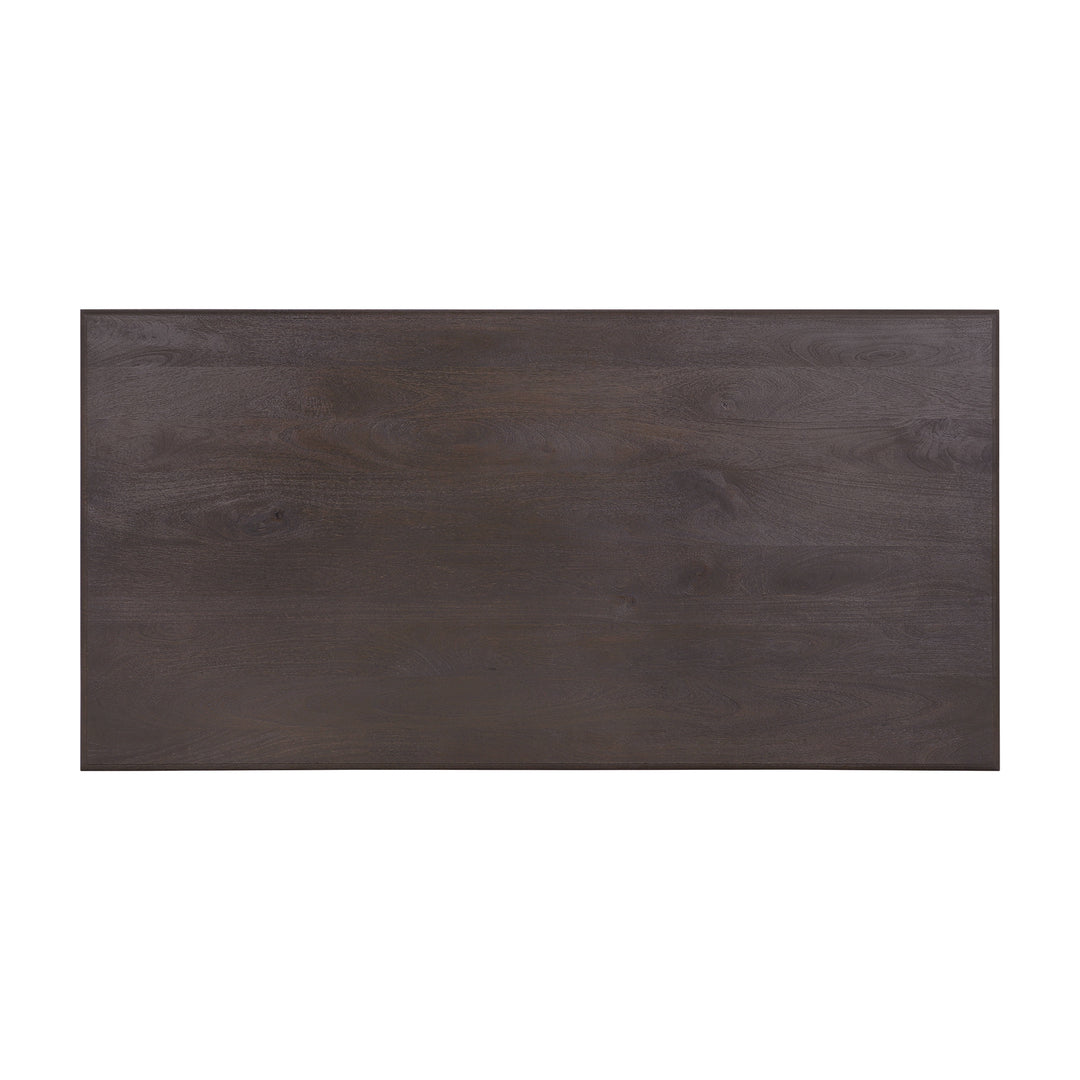 French Country 72" Rectangular Dining Table, Coffee Brown