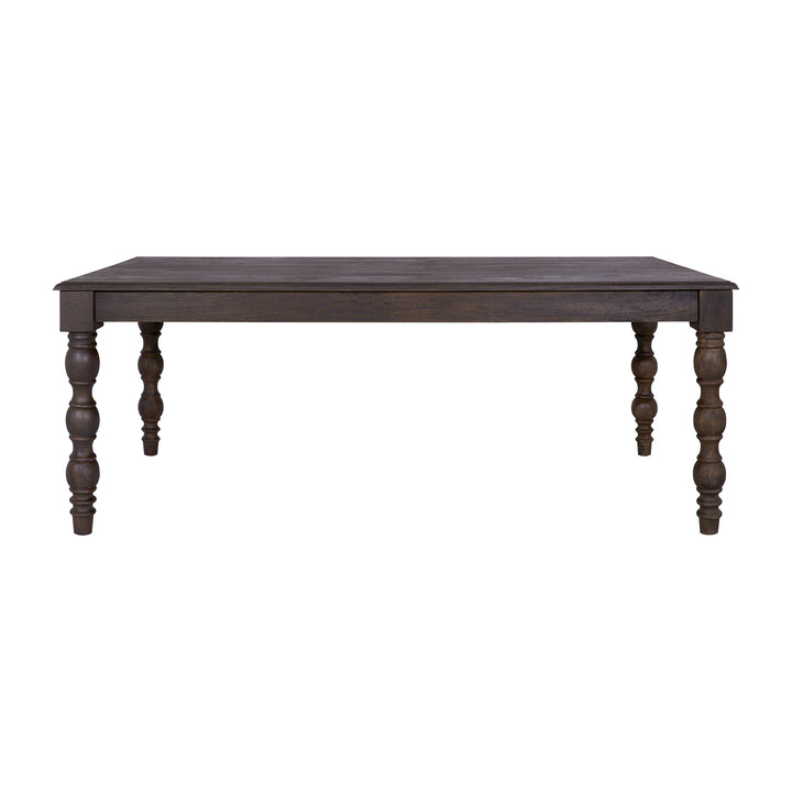 French Country 84" Rectangular Dining Table, Coffee Brown