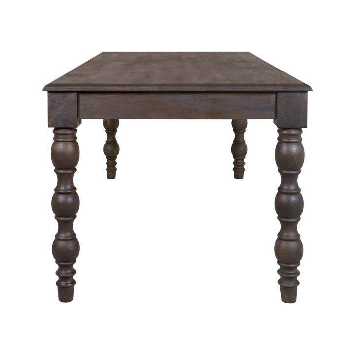 French Country 84" Rectangular Dining Table, Coffee Brown