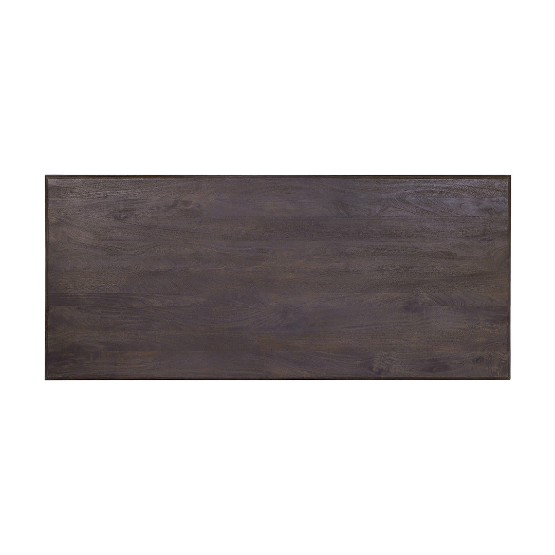 French Country 84" Rectangular Dining Table, Coffee Brown