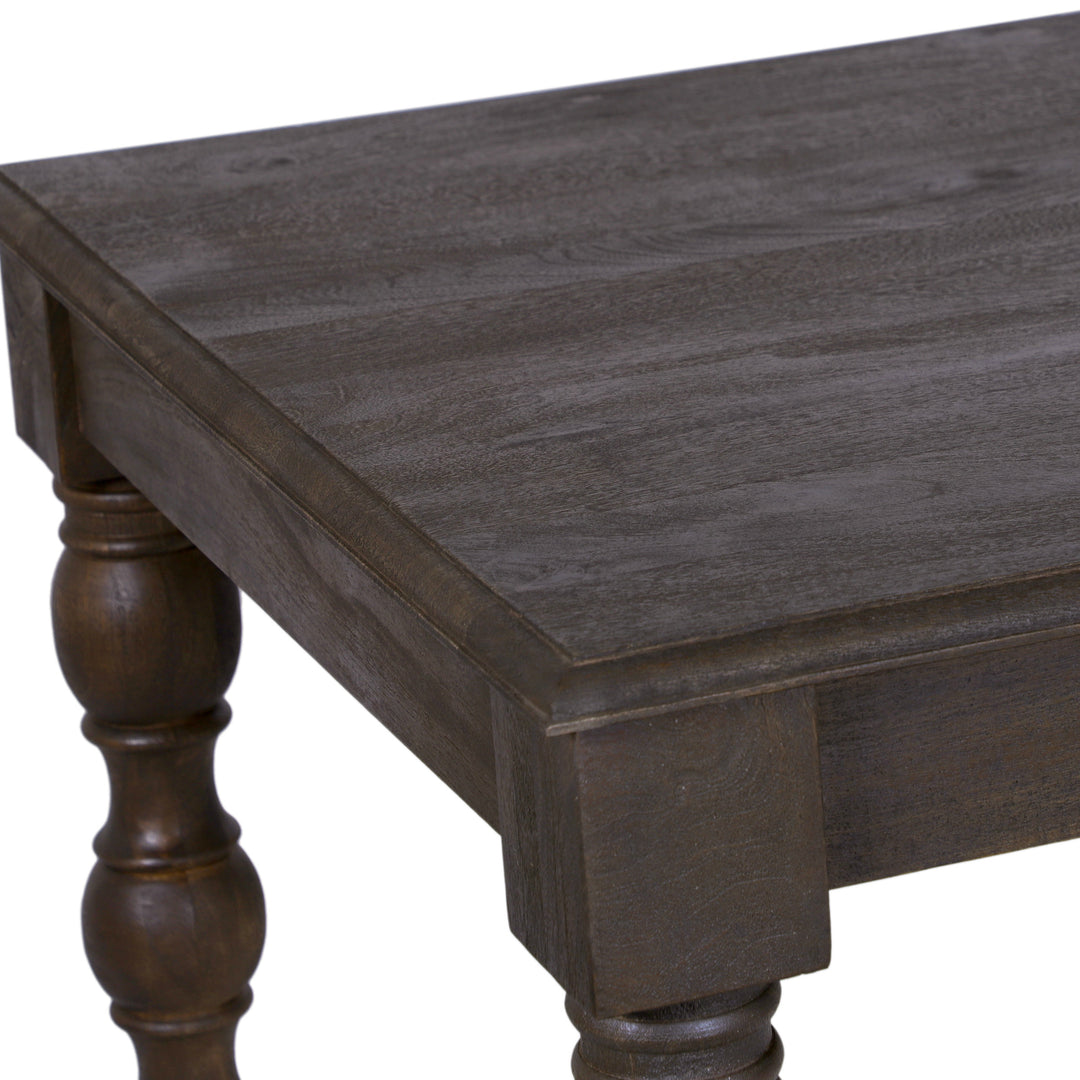 French Country 84" Rectangular Dining Table, Coffee Brown