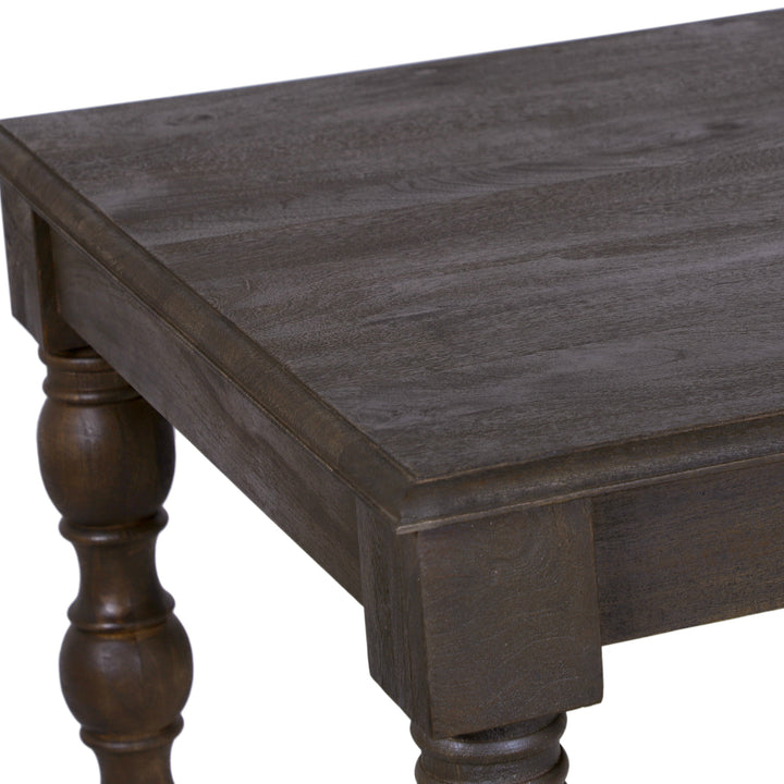 French Country 84" Rectangular Dining Table, Coffee Brown