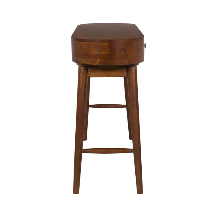 Elipse Mid-Century Modern Writing Desk, Acacia Standard
