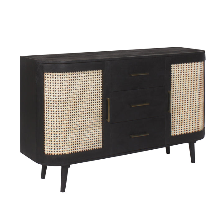 Oslo Cane Midnight Sideboard