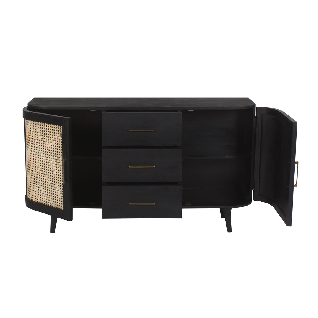Oslo Cane Midnight Sideboard