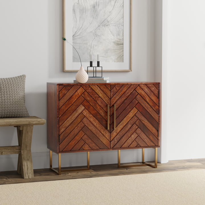 Herringbone 36" Wide Sideboard