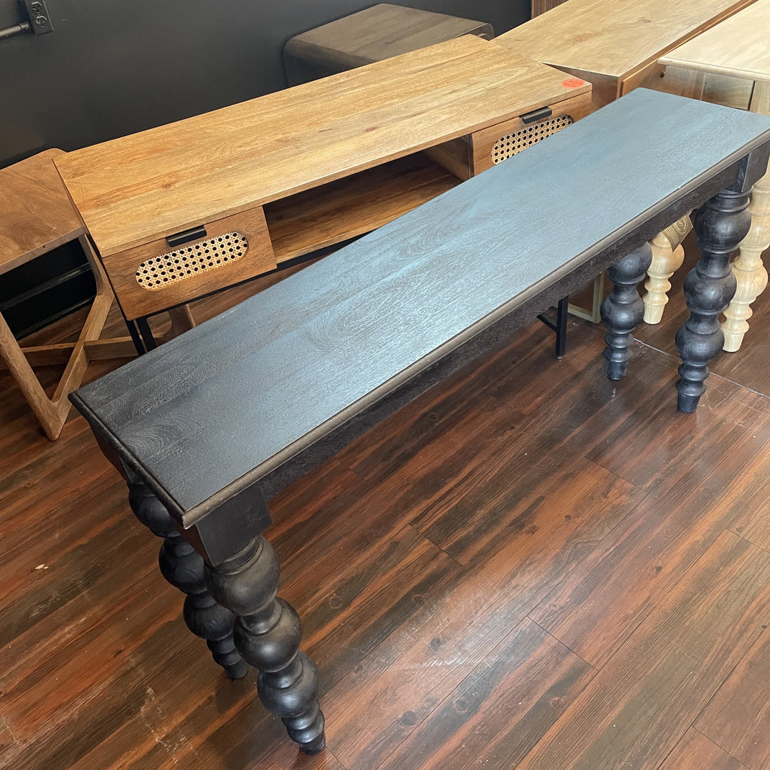 Black Beaded Leg Console - Sample