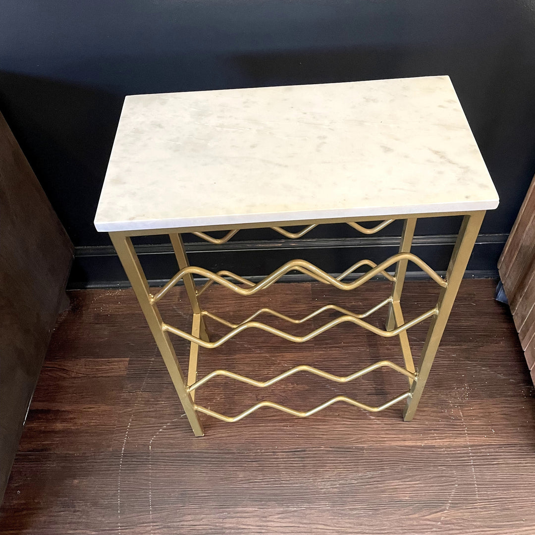 Marble Brass Wine Rack - Sample