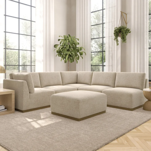 Henredon 6 Piece Sectional Sofa - Floor Sample